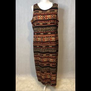 ☀️Danny and Nicole 2 piece tribal print dress